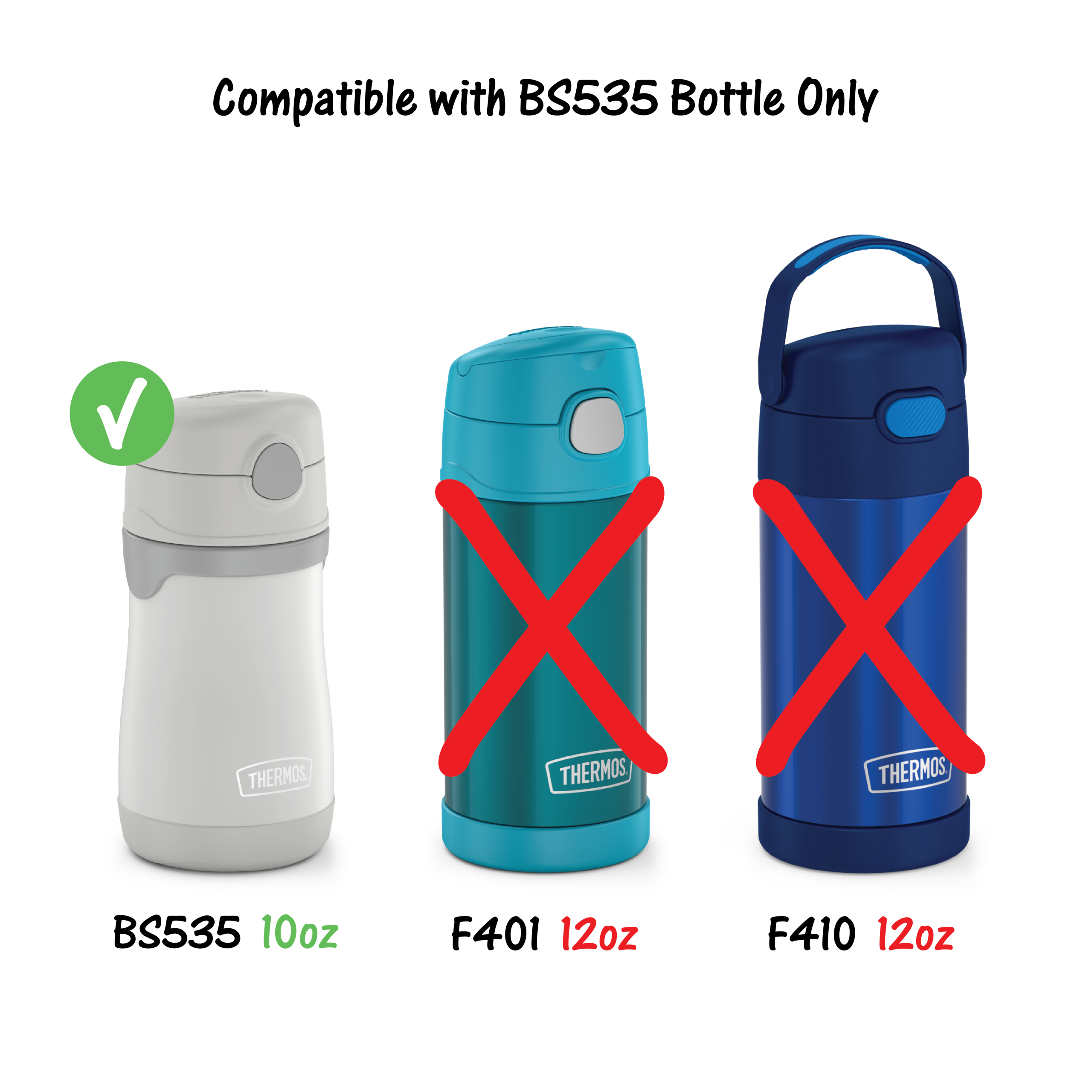 10oz THERMOS? KIDS BOTTLE REPLACEMENT STRAWS 2-PACK - Image 6