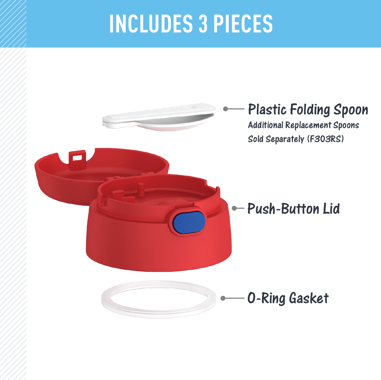 FUNTAINER? FOOD JAR - REPLACEMENT LID - Image 33