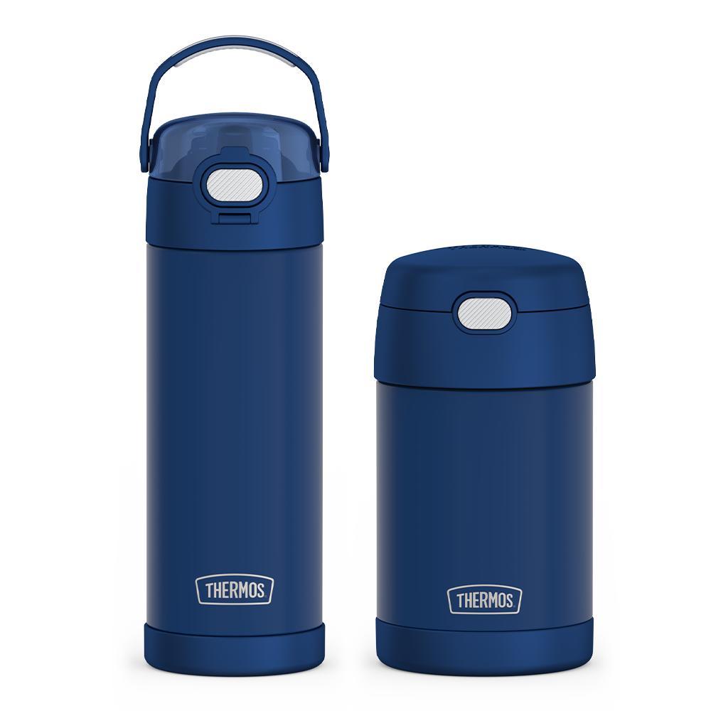16oz FUNtainer Water Bottle & Food Jar Bundle - Navy