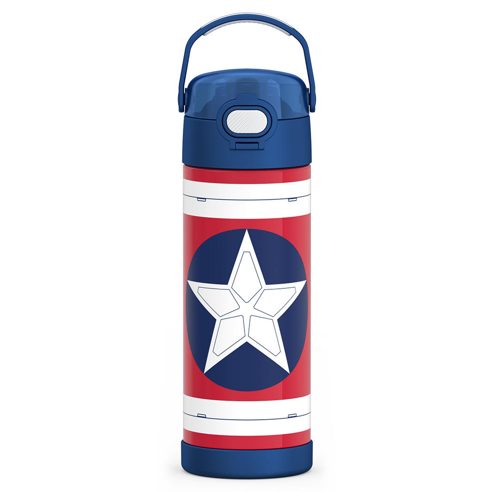 16oz FUNTAINER? WATER BOTTLE CAPTAIN AMERICA