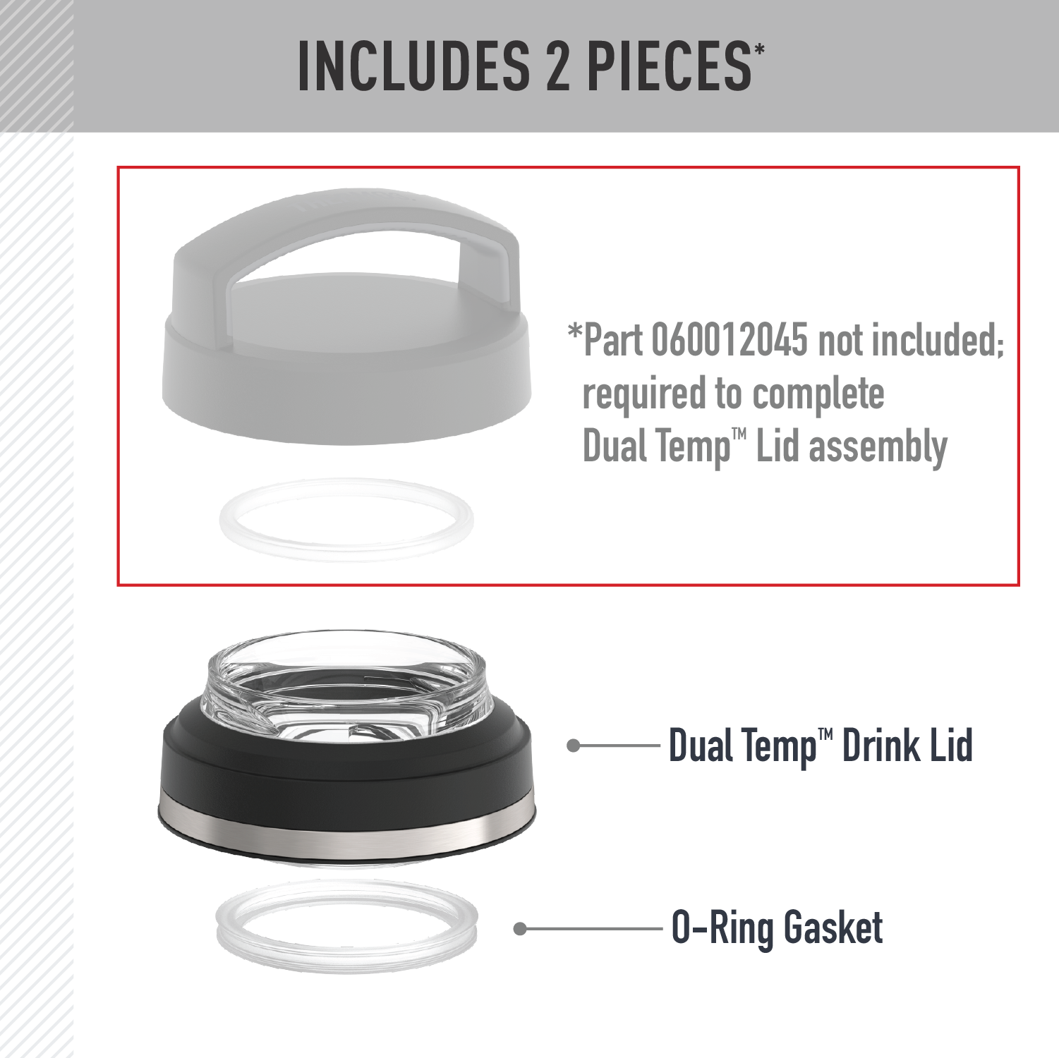 32oz ICON? DUAL TEMP BEVERAGE BOTTLE - REPLACEMENT DRINK LID - Image 3