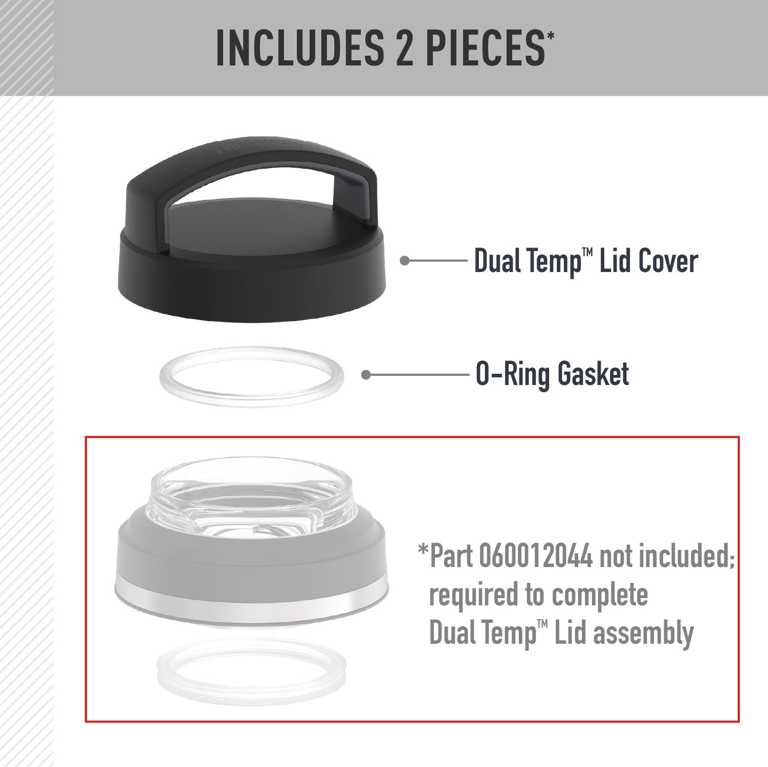 32oz ICON? DUAL TEMP BEVERAGE BOTTLE - REPLACEMENT LID COVER - Image 2