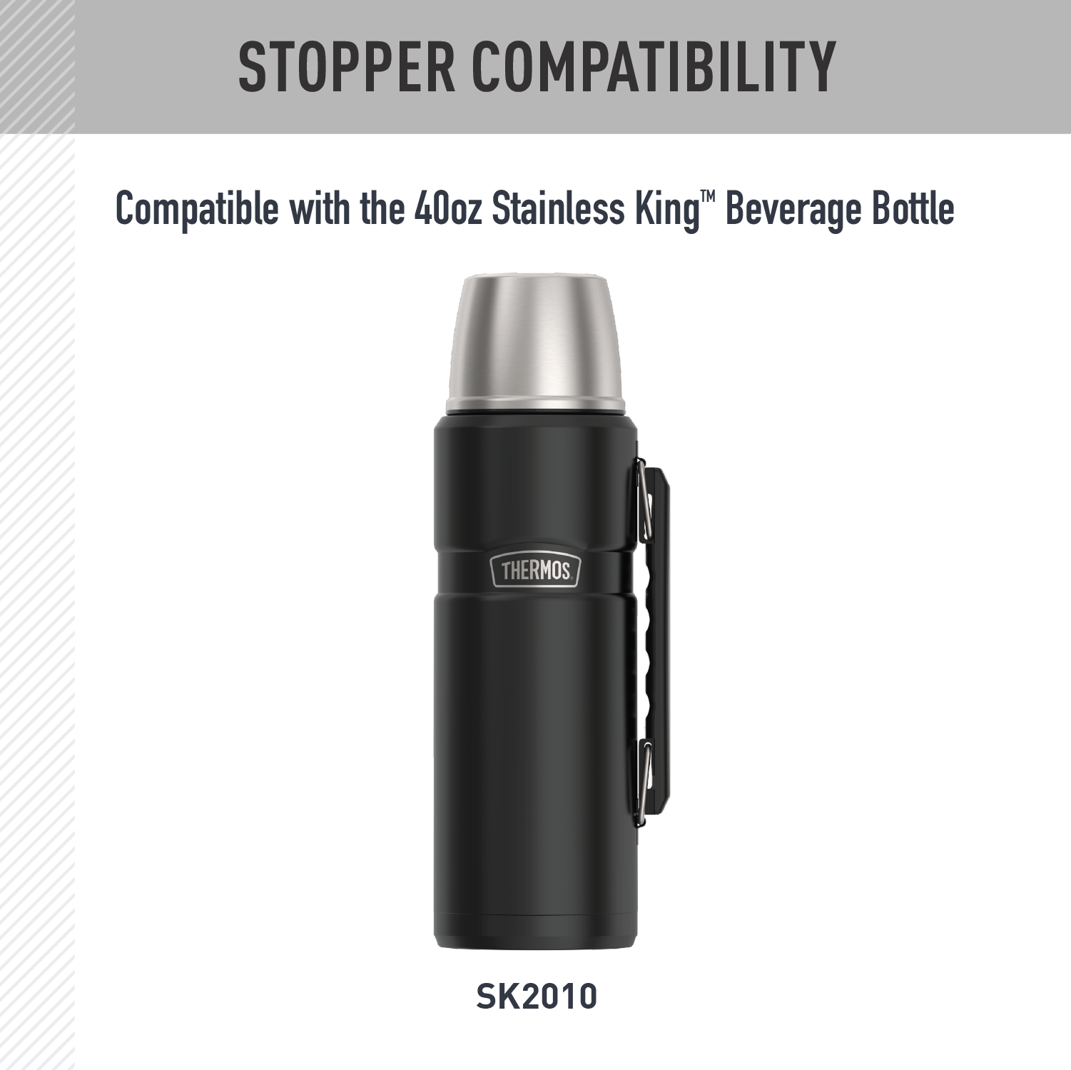 40oz STAINLESS KING? BEVERAGE BOTTLE - REPLACEMENT STOPPER - Image 3