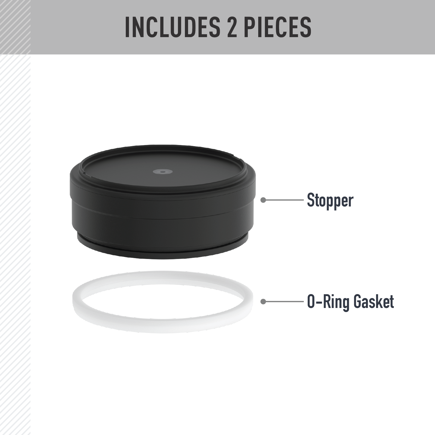 47oz FOOD JAR - REPLACEMENT STOPPER - Image 2