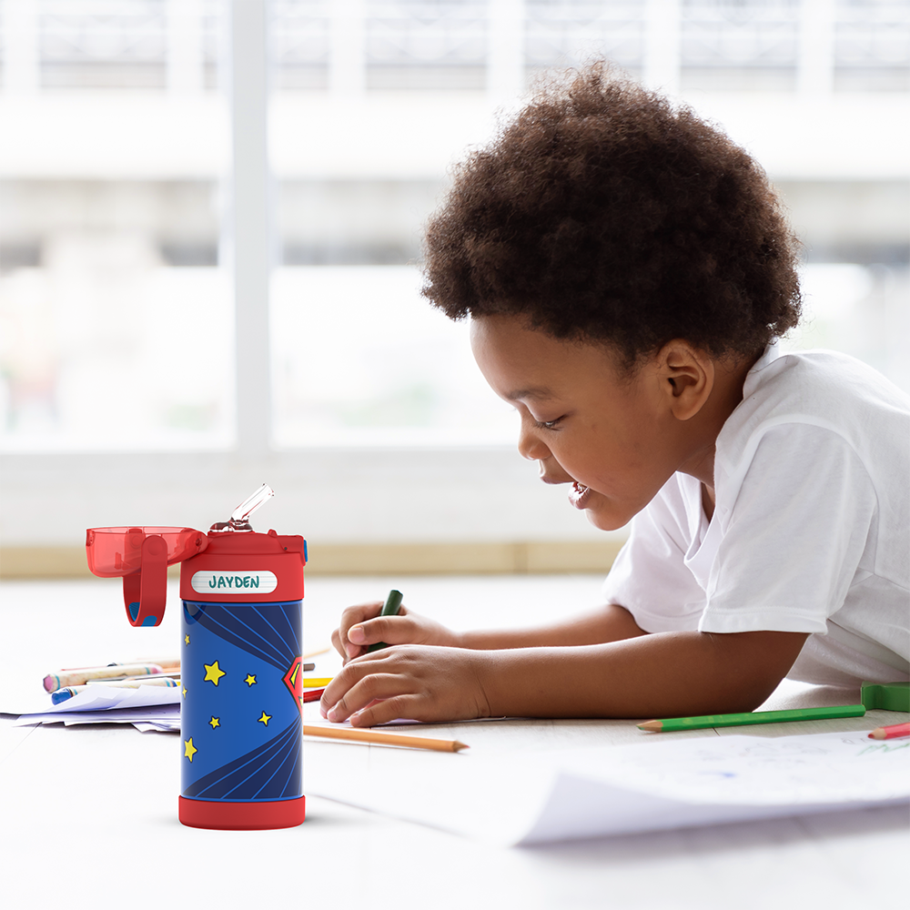 12oz FUNTAINER? WATER BOTTLE SUPERMAN - Image 7