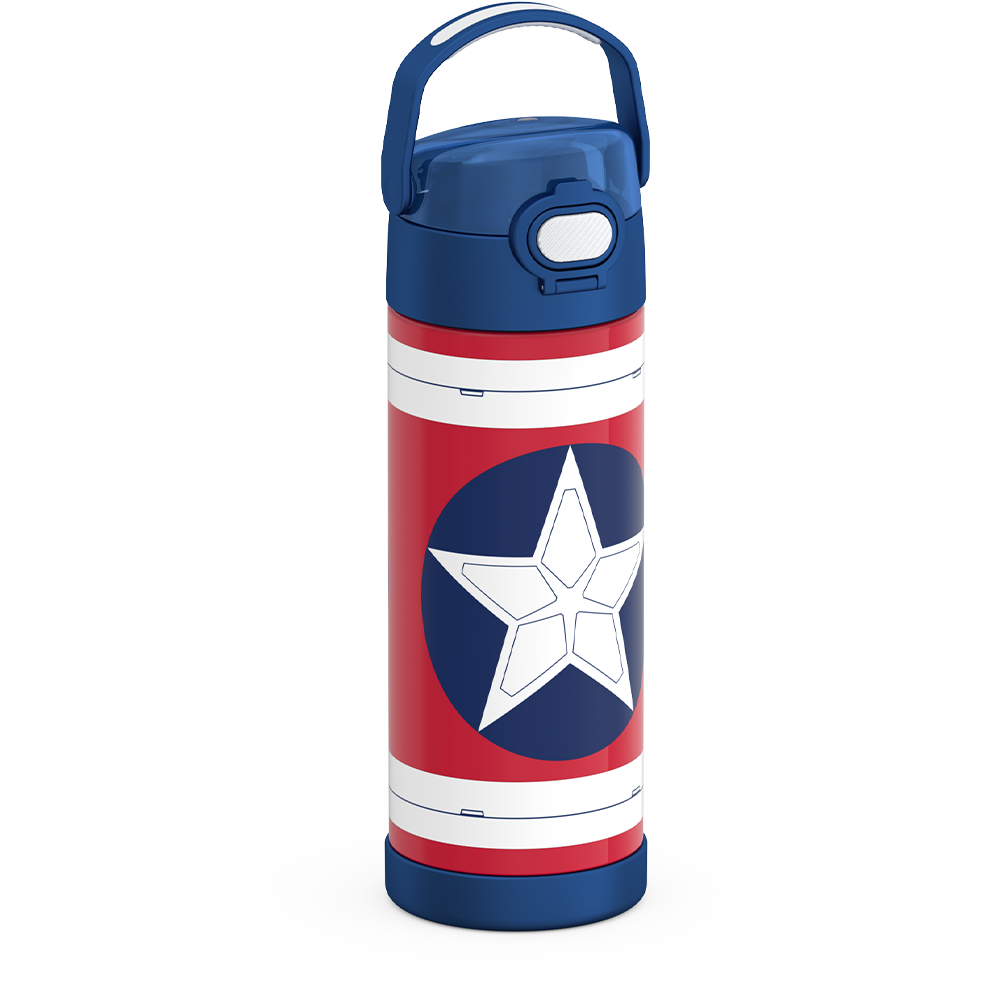 16oz FUNTAINER? WATER BOTTLE CAPTAIN AMERICA - Image 4