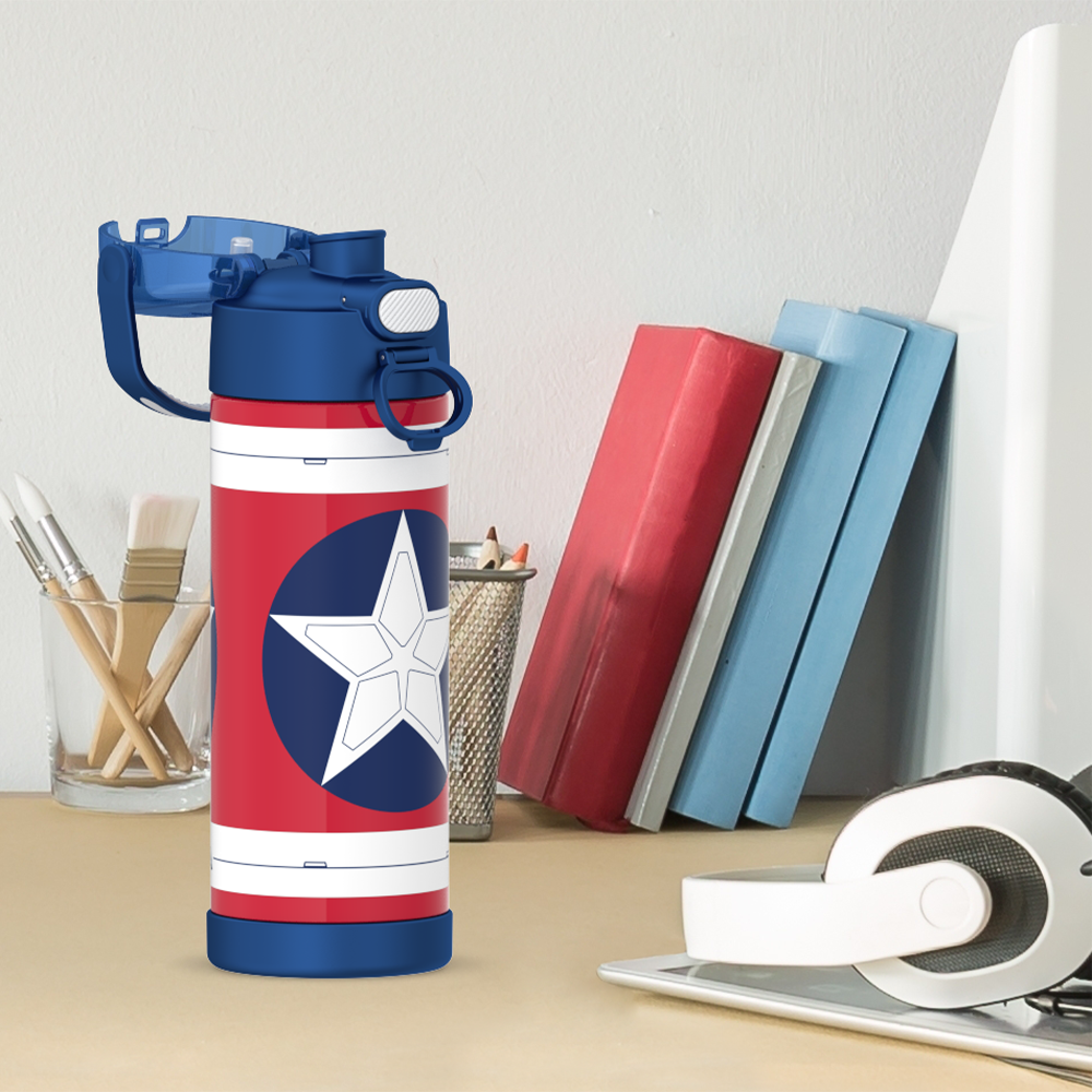 16oz FUNTAINER? WATER BOTTLE CAPTAIN AMERICA - Image 5