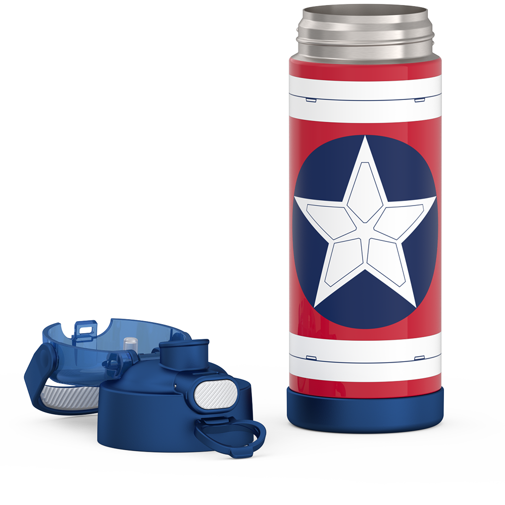 16oz FUNTAINER? WATER BOTTLE CAPTAIN AMERICA - Image 8