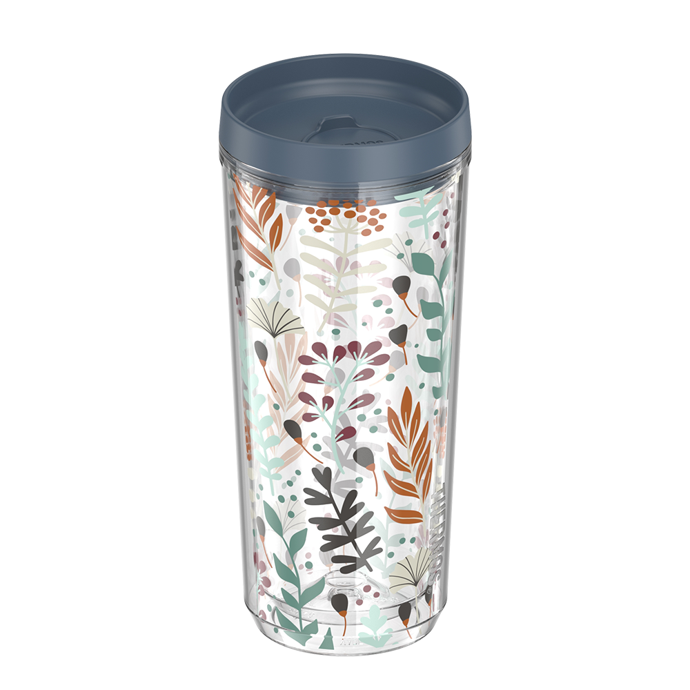 24oz DOUBLE WALL TUMBLER WHIMSICAL LEAVES - Image 4